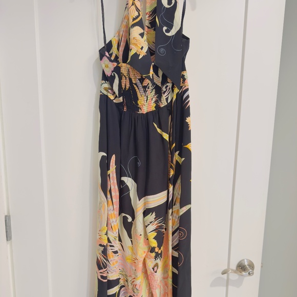 CAMILLA HALTERNECK JUMPSUIT WITH TIE NECK LADY OF THE MOON XS - Picture 9 of 9